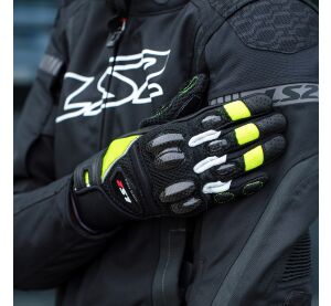 LS2 SPARK 2 AIR MAN GLOVES BLACK H-V YELLOW