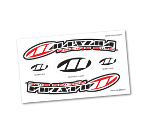 MAXIMA Decal Sheet - Factory Front Fender MX 15 mil