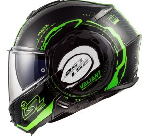 LS2 FF399 VALIANT NUCLEUS BLACK GLOW GREEN