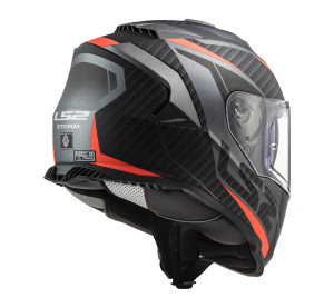 LS2 FF800 STORM RACER TITANIUM FLUO ORANGE