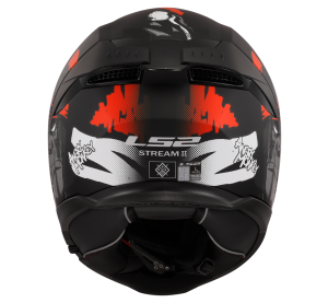 LS2 FF808 STREAM II ANGRY MONKEY M.BLACK RED-06