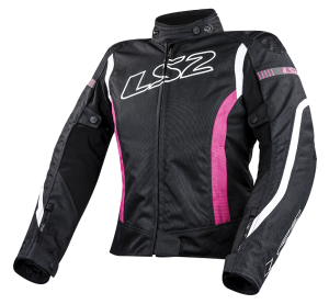 LS2 GATE LADY JACKET BLACK PINK