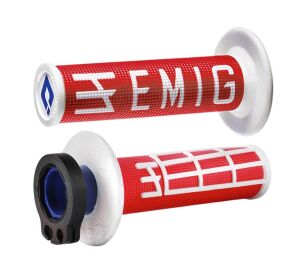 ODI GRIPS MX Lock-on v2 EMIG 4-Stroke Red/White