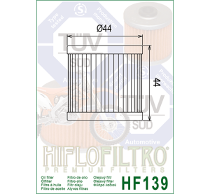 Oil filter - Arctic Cat, Suzuki, Kawasaki