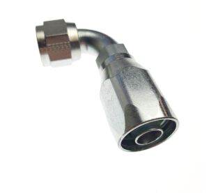 Fittings, Pipe and Hose: (T) Reusable Hose Fitting (-10 FJIC Swivel, 90°)