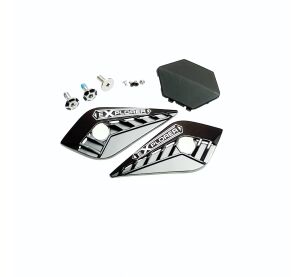 LS2 MX701 CARBON PEAK SCREWS+COVERS MATT BLACK