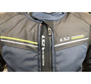 LS2 SHADOW MAN JACKET BLUE BLACK H-V YELLOW