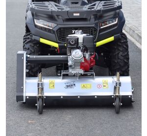SHARK ATV front mulcher 100 with Honda GX 270 engine, silver color
