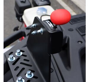 SHARK ATV front mulcher 100 with Honda GX 270 engine, silver color