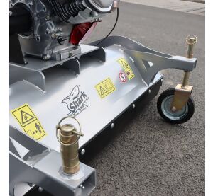SHARK ATV front mulcher 100 with Honda GX 270 engine, silver color