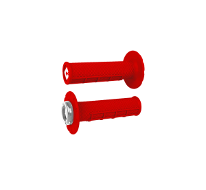ODI GRIPS Half-Waffle V2.1 ATV MX Grip 125mm Bright Red/Silver