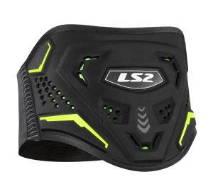 LS2 KOKU KIDNEY BELT BLACK H-V YELLOW