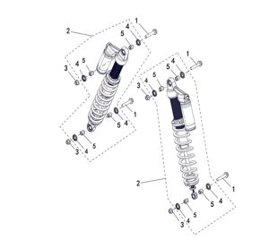 SHOCK ABSORBER REAR (OIL-AIR)