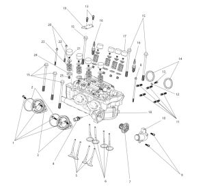 Cylinder head sub-assembly