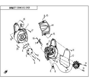 Left crankcase cover