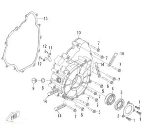 LEFT CRANKCASE COVERN