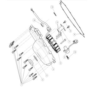 Left crankcase cover.