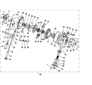 Front Gearcase Exploded View
