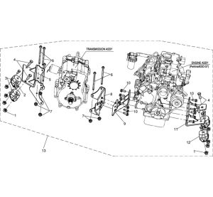 Engine&Transmission Mounting Parts Exploded View