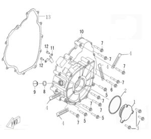 LEFT CRANKCASE COVER