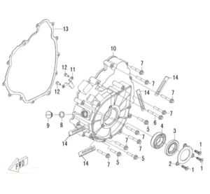 LEFT CRANKCASE COVER