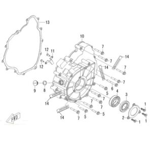 LEFT CRANKCASE COVER