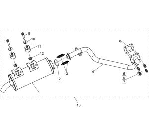 Exhaust Assembly Exploded View
