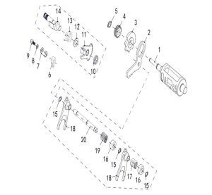 SHIFT ASSY   (NEW,  FROM 2019)