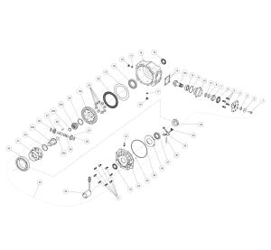 REAR AXLE(with differential，no ABS)