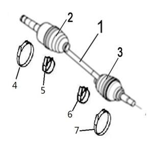 REAR LEFT DRIVE AXLE(XL)