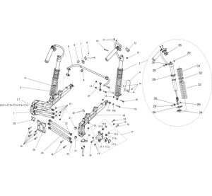 REAR SUSPENSION ASSEMBLY (NARROW VEHICLE VERSION)