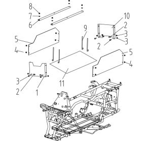 FRAME 2 ASSY. (BATTERY COVER)