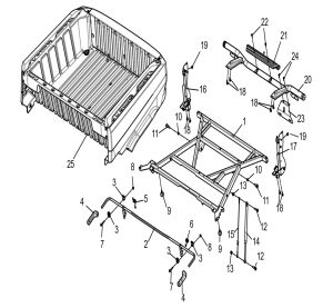 Rear cargo box assembly-European standard