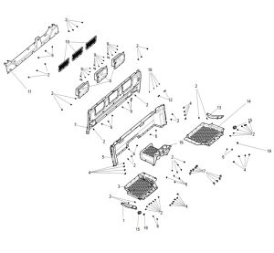 FIRST ROW PLASTIC PARTS