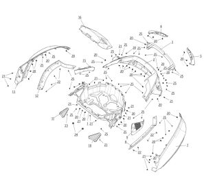 TAIL RUBBER AND PLASTIC PARTS