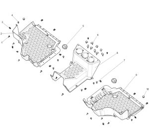 Foot pedal plastic parts