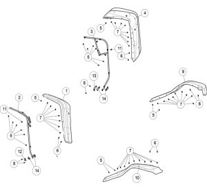 inch widened fender assembly 64