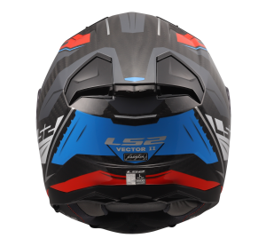 LS2 FF811 VECTOR II C SAVAGE WHITE BLUE RED-06
