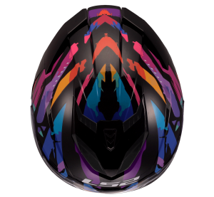 LS2 FF818 STORM III KAOS BLACK PURPLE BLUE