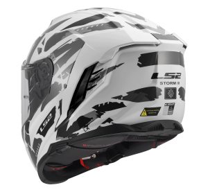 LS2 FF818 STORM III KAOS WHITE GREY