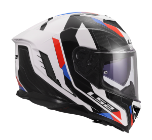LS2 FF818 STORM III SPORTY WHITE BLUE RED