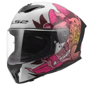 LS2 FF820 RAPID III POPPIES II WHITE PINK