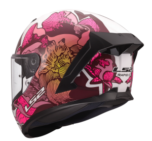LS2 FF820 RAPID III POPPIES II WHITE PINK