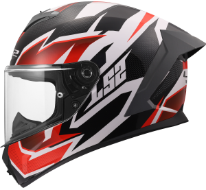 LS2 FF820 RAPID III XTREM WHITE BLACK RED
