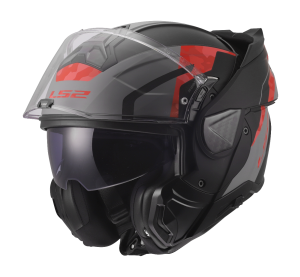 LS2 FF910 ADVANT II GLIDE BLACK GREY RED