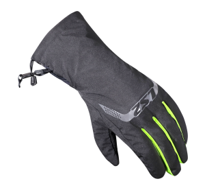 LS2 THERMORAIN GLOVES BLACK H-V YELLOW