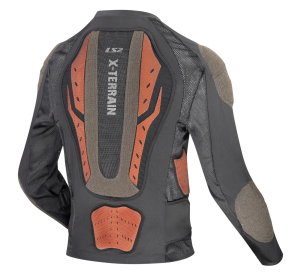 LS2 X-TERRAIN MAN JACKET BLACK H-V ORANGE