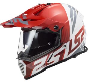 LS2 MX436 PIONEER EVO EVOLVE RED WHITE