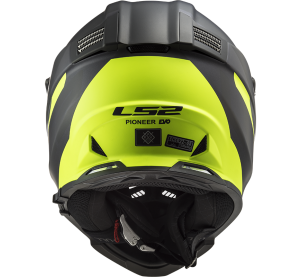 LS2 MX436 PIONEER EVO ROUTER MATT BLACK H-V YELLOW