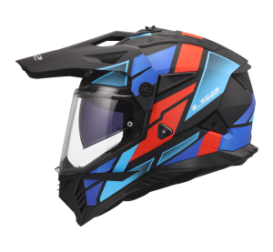 LS2 MX702 PIONEER II BLOCK BLACK RED BLUE-06